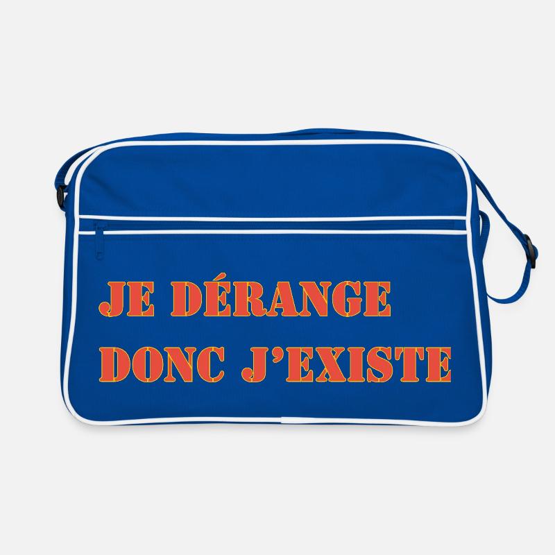ICH STÖRE, DESHALB EXISTIERE ICH Retro Tasche