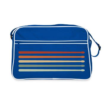 Batterie Pilons Batteur - Sac Retro - bleu/blanc - Devant