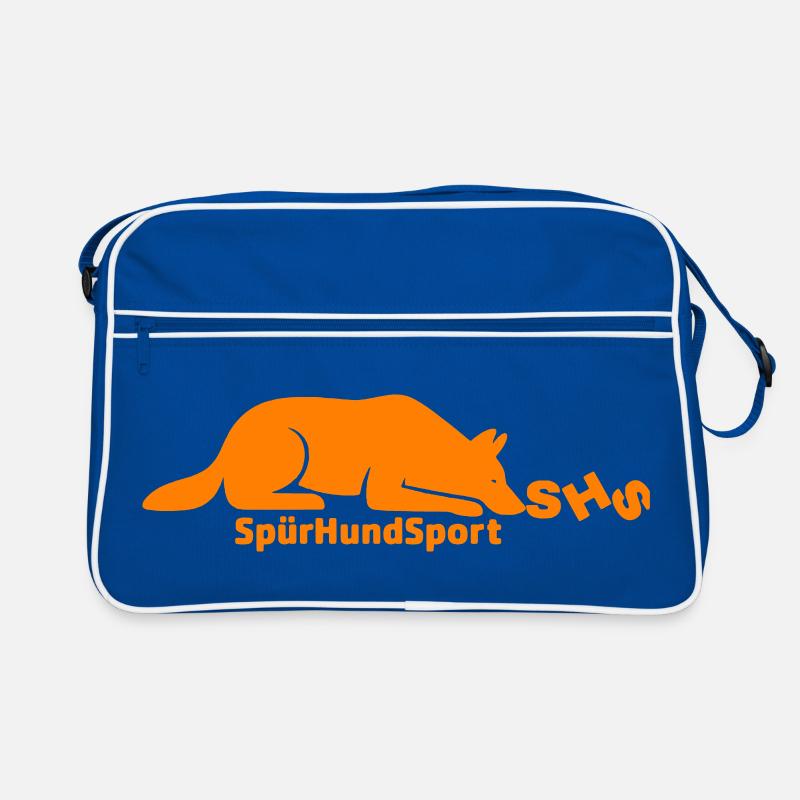 SHS Logo orange - Retro Tasche - Blau/Weiß