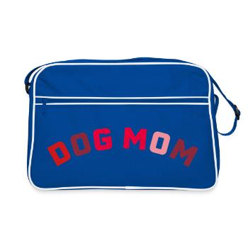 dog mom - Retro Bag - blue/white - Front