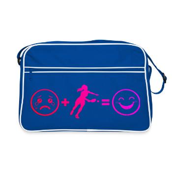 Pickleball Athlete Idea for Pickleball Athlete Fans - Retro Bag - blue/white - Front