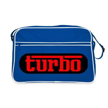 Turbo - Turbocompresseur rouge et noir - Sac Retro - bleu/blanc - Devant