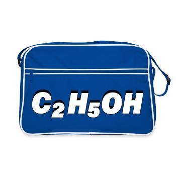 C2H5OH - Retro Bag - blue/white - Front
