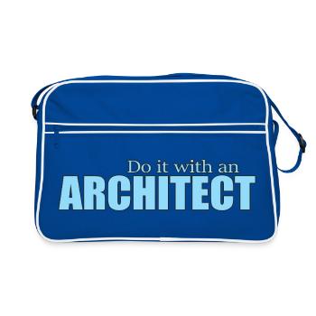 Architecte - Sac Retro - bleu/blanc - Devant