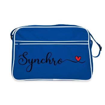 Nage synchronisée - Sac Retro - bleu/blanc - Devant