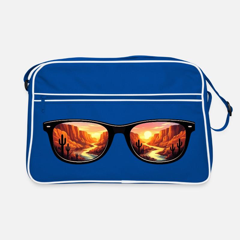 Lunettes de soleil Couchant du Désert Sac Retro