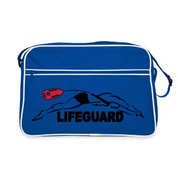 Lifeguard sauveteur aquatique - Sac Retro - bleu/blanc - Devant