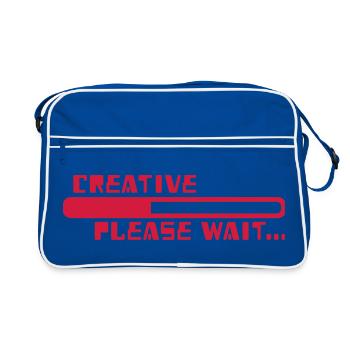 creative - Retro Bag - blue/white - Front