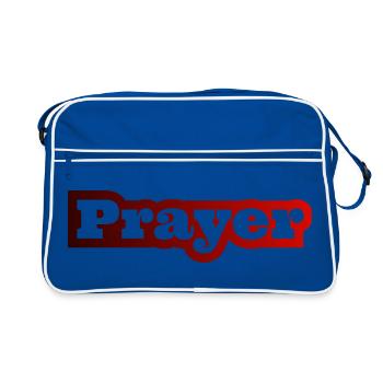 Proverbes chrétiens Prière Prière Jésus Bible - Sac Retro - bleu/blanc - Devant