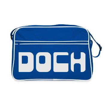 NEVERTHELESS - Retro Bag - blue/white - Front