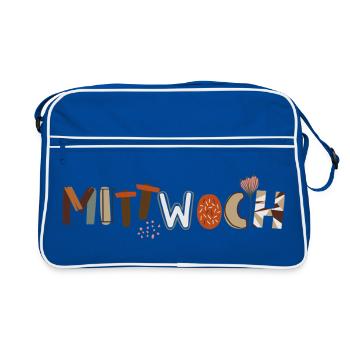 Wednesday Weekday - Retro Bag - blue/white - Front
