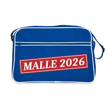 Malle 2026 - Sac Retro - bleu/blanc - Devant