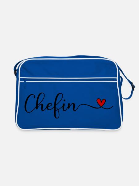 Patron - Sac Retro - bleu/blanc - Devant