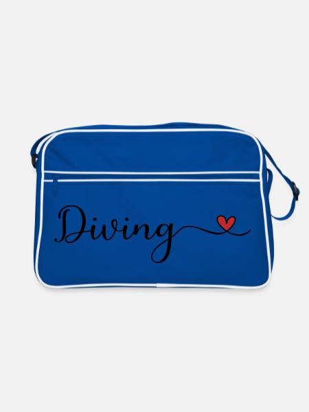 Dive - Retro Bag - blue/white - Front