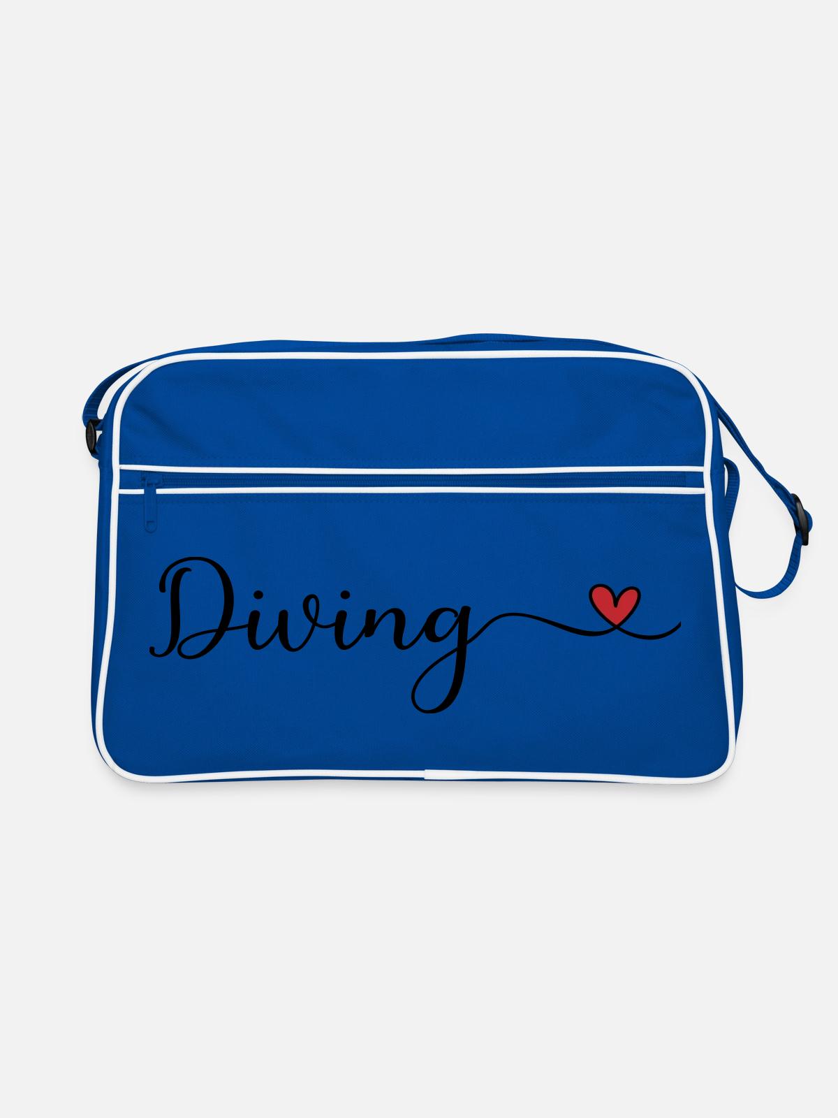 Dive - Retro Bag - blue/white - Front