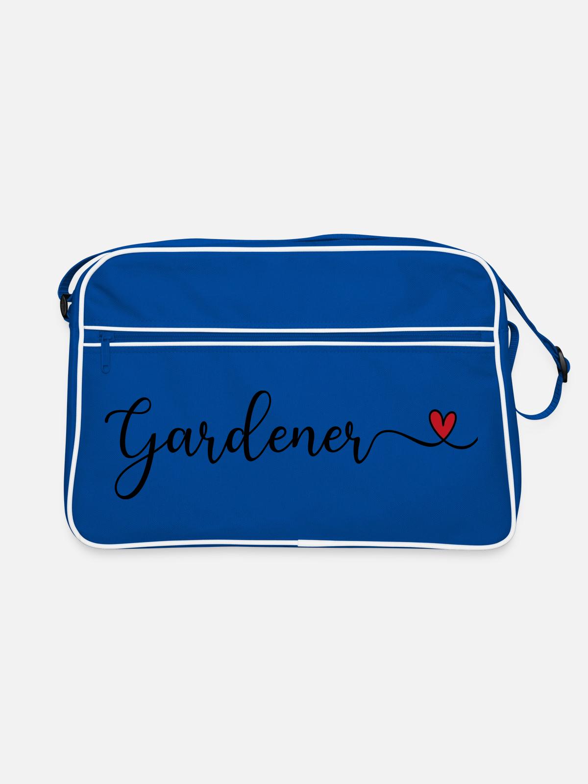 Jardinier - Sac Retro - bleu/blanc - Devant
