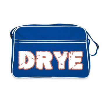 DRYE - Retro Tasche - Blau/Weiß - Vorne