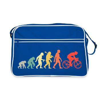 Cycling Evolution For Cyclists Retro Cycling - Retro Bag - blue/white - Front