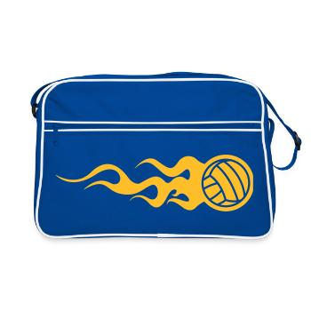 Volleyball - Retro Tasche - Blau/Weiß - Vorne