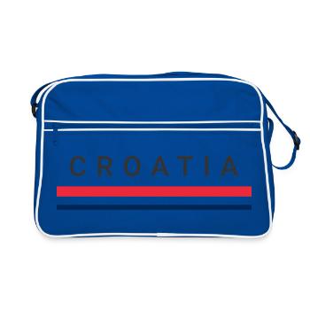 Lignes de Croatie - Sac Retro - bleu/blanc - Devant