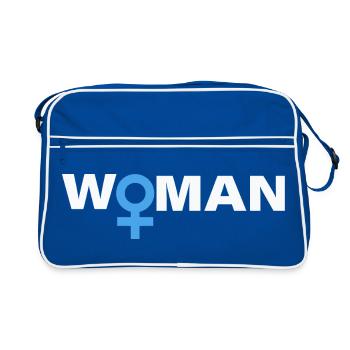 Woman - Retro Bag - blue/white - Front