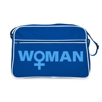 Woman - Retro Bag - blue/white - Front