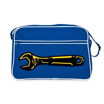 Wrench Tool Mechanic Screwdriver - Retro Bag - blue/white - Front