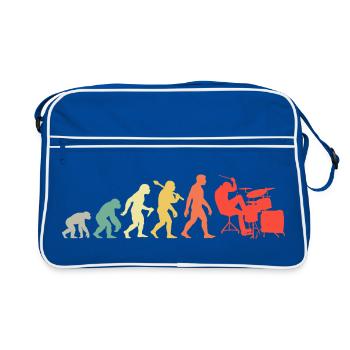Drums Evolution Drums rétro pour hommes - Sac Retro - bleu/blanc - Devant