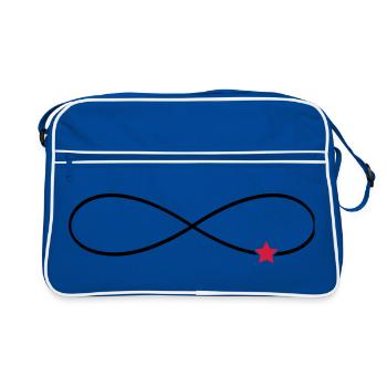 Signe de l’infini Star Luck Infinite - Sac Retro - bleu/blanc - Devant