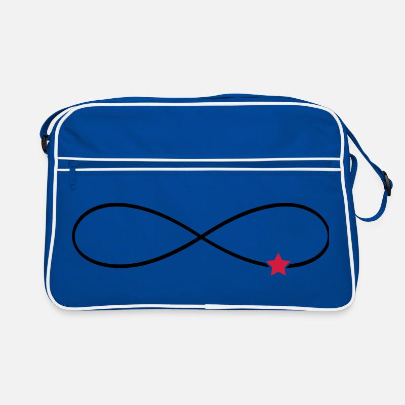 Unendlichkeitszeichen Stern Glück unendlich Retro Tasche
