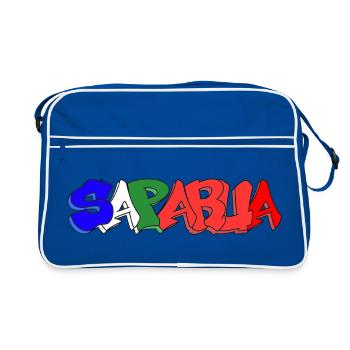 Saparua - Moluccan 4 colors - Retro Bag - blue/white - Front