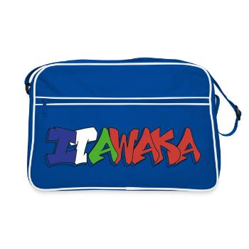 Itawaka - Moluccan 4 colors - Retro Bag - blue/white - Front