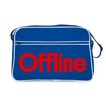 offline - Retro Tasche - Blau/Weiß - Vorne