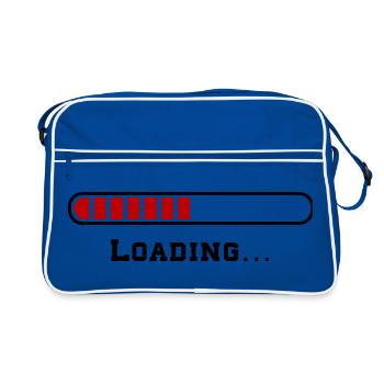 Loading - Retro Bag - blue/white - Front