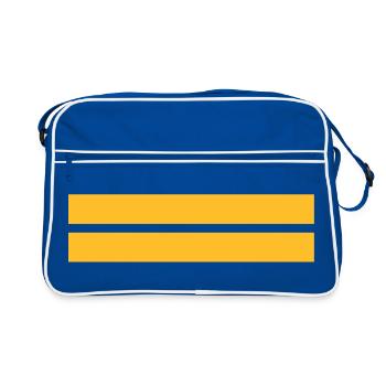 Oberleutnant zur See - Retro Tasche - Blau/Weiß - Vorne