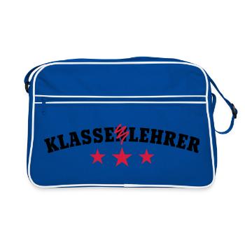 Klassenlehrer | Klasse Lehrer - Sac Retro - bleu/blanc - Devant