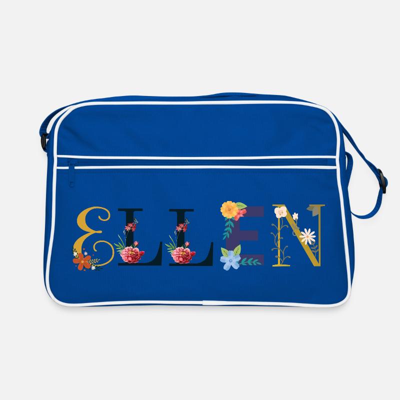 NOM ELLEN DÉCORÉ DE FLEURS Sac Retro