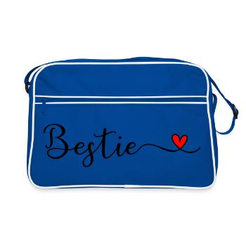Bête - Sac Retro - bleu/blanc - Devant