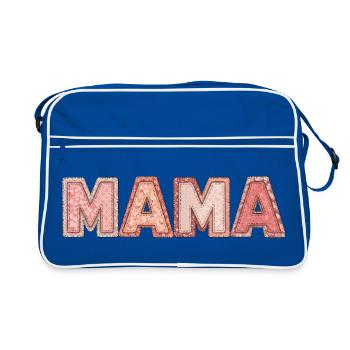 Chemise patchwork de maman pour mamans - Sac Retro - bleu/blanc - Devant
