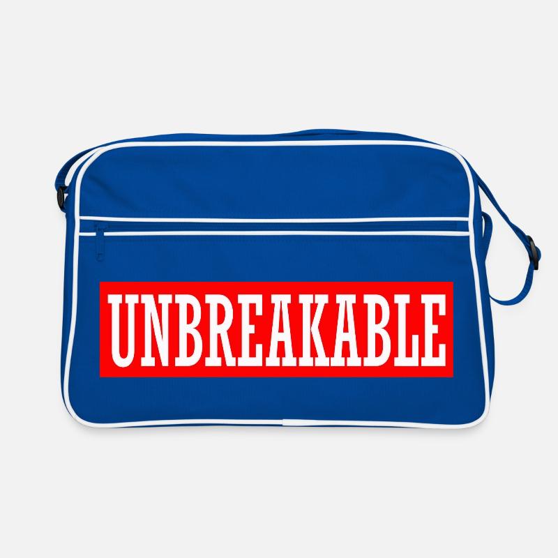 unbreakable unstoppable indomitable gym illegal Retro Bag