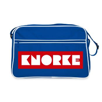 Chemise rétro Knorke Berliner Spruch - Sac Retro - bleu/blanc - Devant