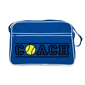 Tennis Coach - Sac Retro - bleu/blanc - Devant