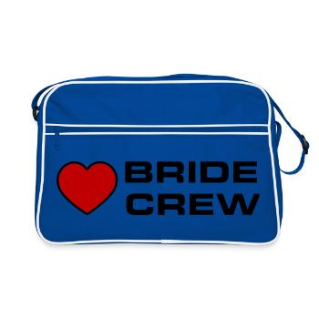 Équipage de la mariée - Sac Retro - bleu/blanc - Devant