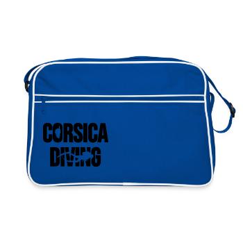 J'peux pas, j'ai plongée sous marine, en Corse. - Sac Retro - bleu/blanc - Devant