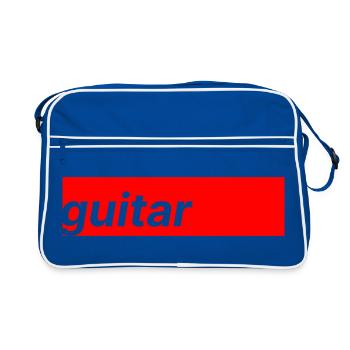 Guitare - Sac Retro - bleu/blanc - Devant