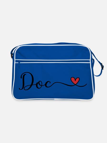 Médecin - Sac Retro - bleu/blanc - Devant