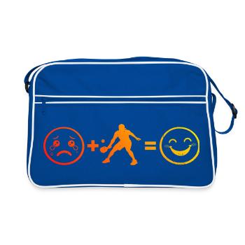 Idée de communauté Pickleball pour les fans de Pickleball - Sac Retro - bleu/blanc - Devant