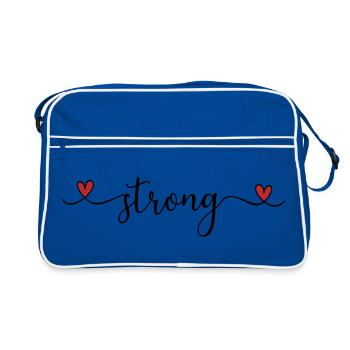 fort - Sac Retro - bleu/blanc - Devant