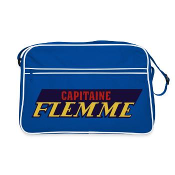 Capitaine flemme - Sac Retro - bleu/blanc - Devant