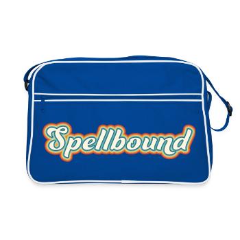 Envoûté - enchanté: design coloré des années 70 - Sac Retro - bleu/blanc - Devant